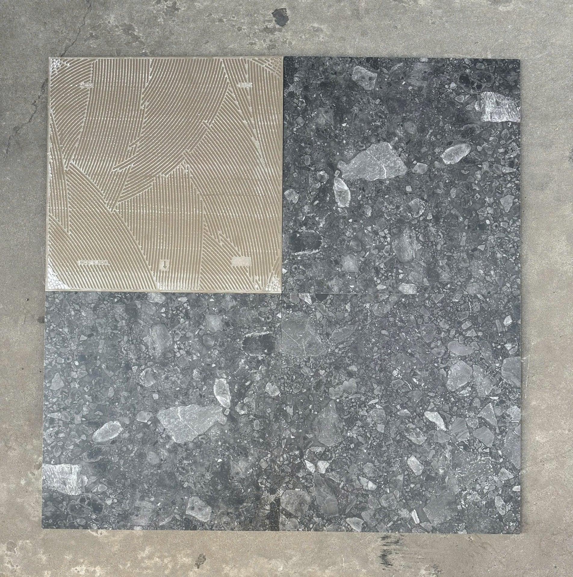 Gạch Terrazzo Nero Ấn Độ 600x600mm - DSH Nhập Khẩu - Daisan Store