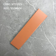 Gạch thẻ màu cam nâu men matt 75*300mm (M75319ZY) - Daisan Store