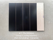 Gạch thẻ màu đen men mờ 75x300mm loại 1 mã STA75307M - Daisan Store