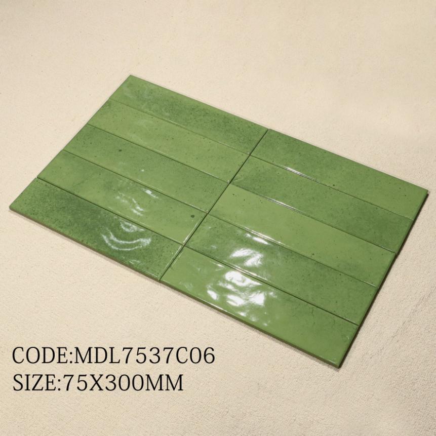 Gạch thẻ Porcelain men bóng KT 75x300mm MDL7537C06 - Daisan Store