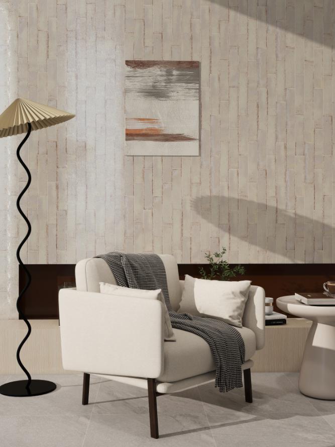 Gạch thẻ Porcelain mờ phẳng ánh kim KT 75x300 mã MD7536G11 - SG - Daisan Store