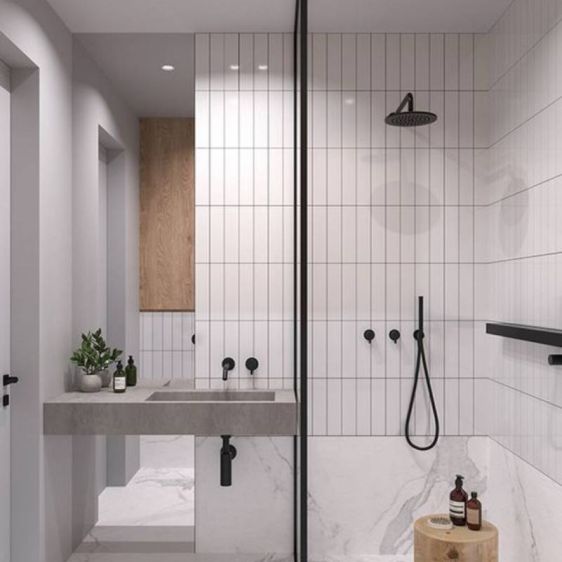 Gạch thẻ trắng bóng phẳng KT 50x200 PSTA50200 - Daisan Store