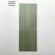 Gạch thẻ Trung Quốc, Cam loang mờ, KT 75x300 mm, MD7534M06C, Hàng Porcelain (1 hộp/ 44 viên/ 0.99m2) - Daisan Store