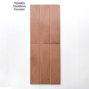 Gạch thẻ Trung Quốc, Cam loang mờ, KT 75x300 mm, MD7534M23, Hàng Porcelain (1 hộp/ 44 viên/ 0.99m2) - Daisan Store