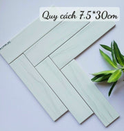 Gạch thẻ Việt Nam, Trắng kem bóng lượn, KT 75x300 mm, CLA2MAC312, Loại 1 (1 hộp/ 50 viên/ 1.125m2) - Daisan Store