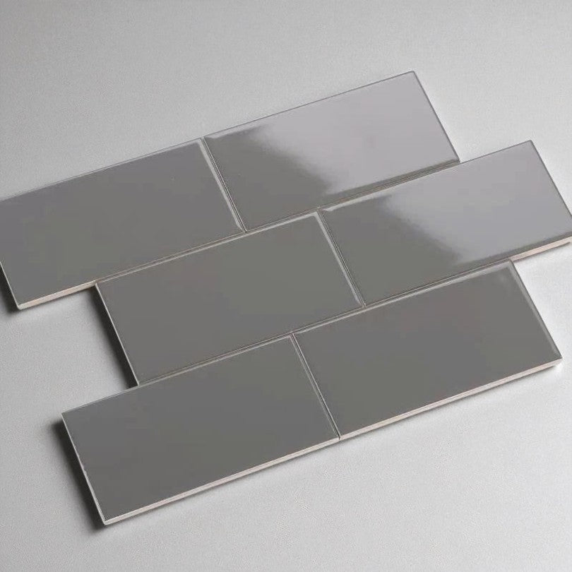 Gạch thẻ xám đạm mờ phẳng 75x150mm mã UTT36M - Daisan Store