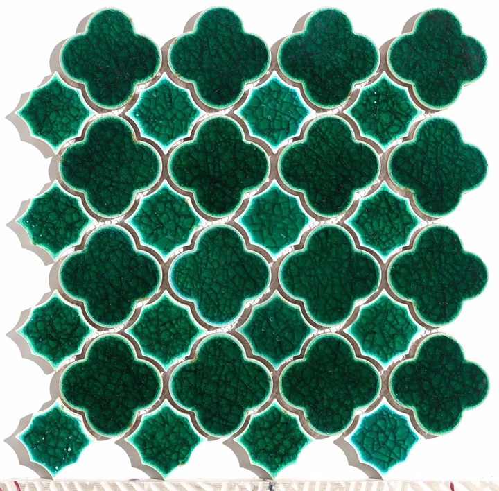 Gạch trang trí nội thất Gạch ốp tường đá tự nhiên Gạch ốp tường đá Emerald Ice nứt - Daisan Store