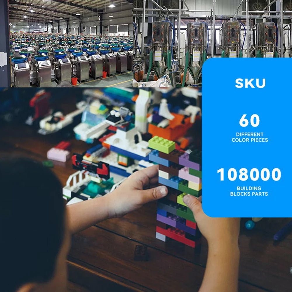 Gạch Xây Dựng DIY 500g - Sáng Tạo Tự Do Món Quà MOC - Daisan Store
