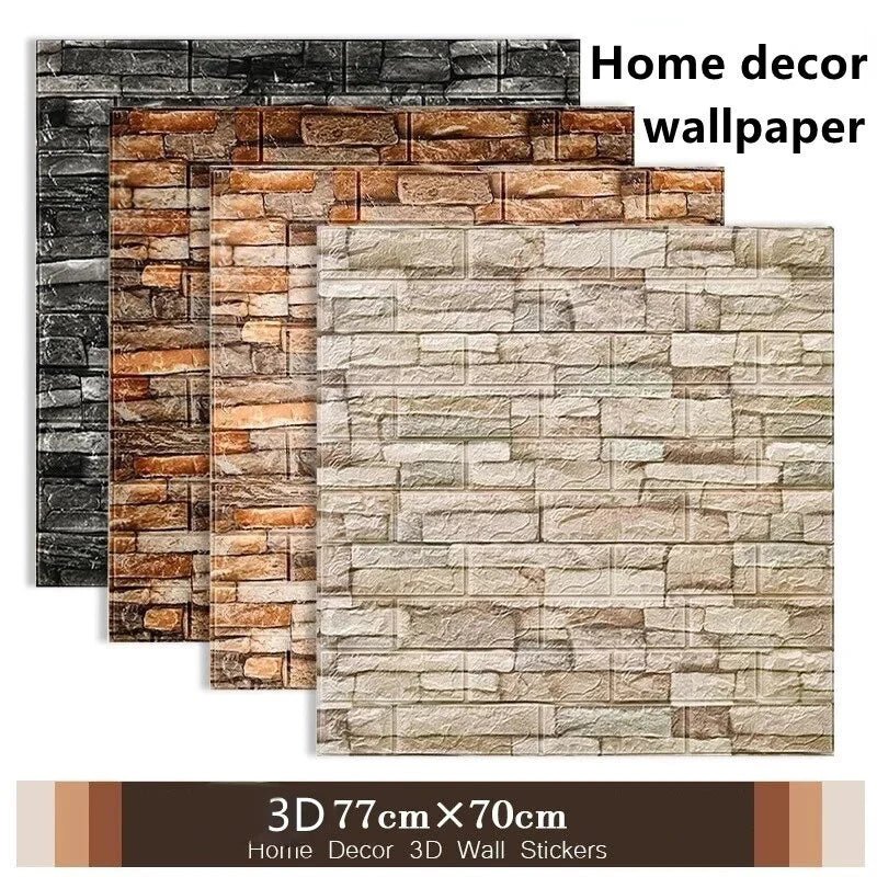 Gạch Xốp 3D Chống Nước - Trang Trí Tường Retro - Daisan Store