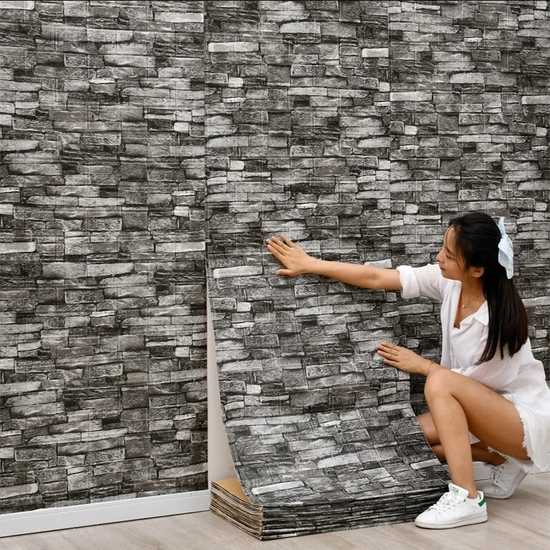 Gạch Xốp 3D Chống Nước - Trang Trí Tường Retro - Daisan Store