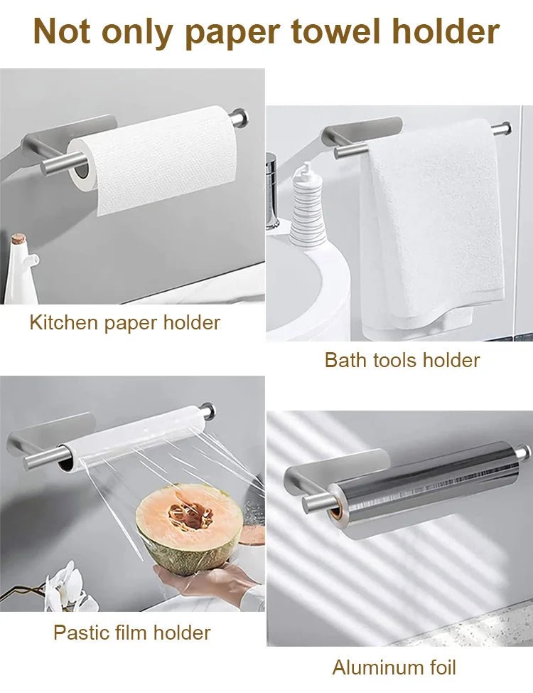 Giá Đỡ Giấy Inox Dán Tường Không Khoan Cho Nhà Tắm - Daisan Store