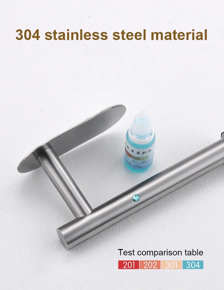 Giá Đỡ Giấy Inox Dán Tường Không Khoan Cho Nhà Tắm - Daisan Store