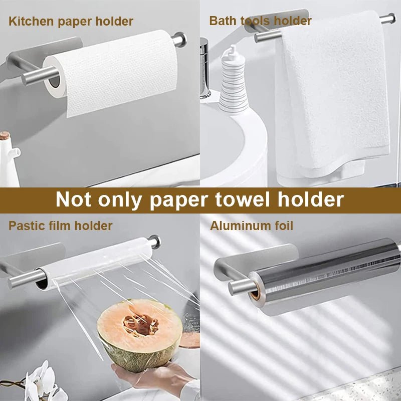 Giá Đỡ Giấy Inox Dán Tường Không Khoan Cho Nhà Tắm - Daisan Store
