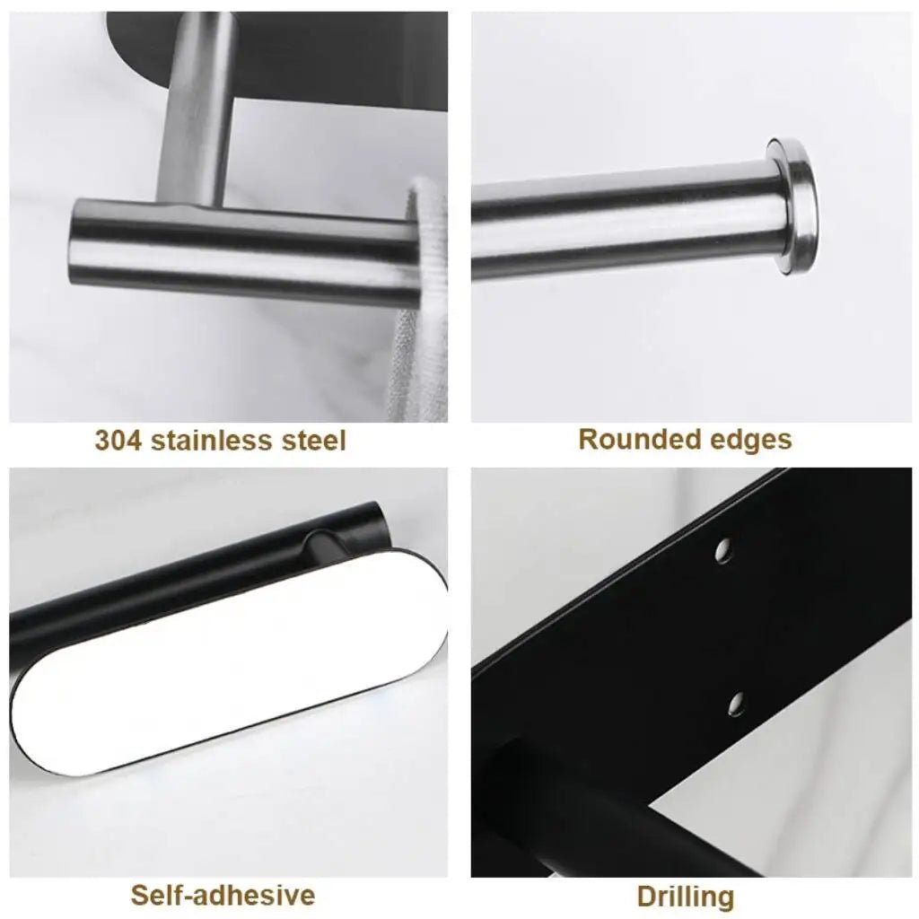 Giá Đỡ Giấy Inox Dán Tường Không Khoan Cho Nhà Tắm - Daisan Store