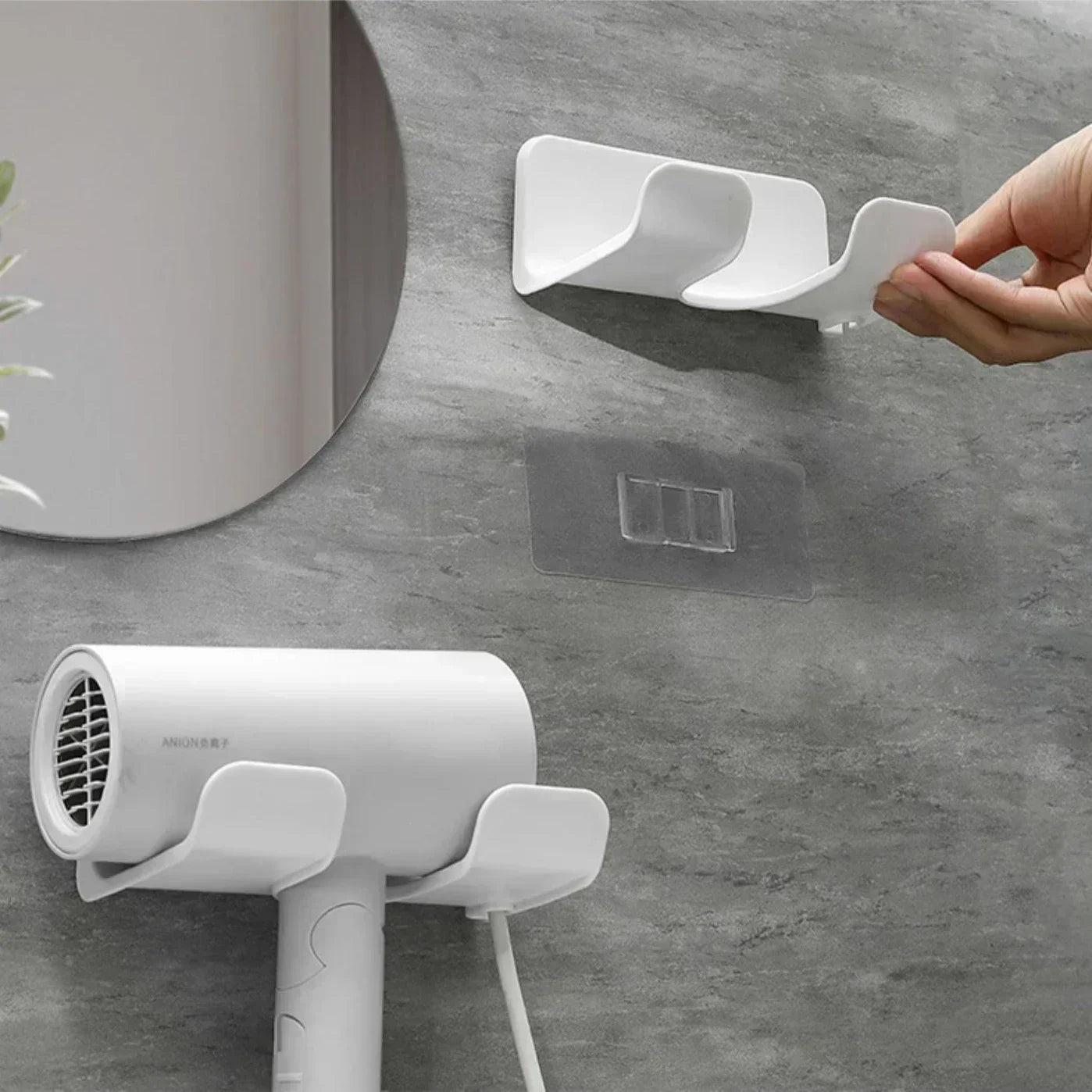 Giá Đỡ Máy Sấy & Máy Duỗi Tóc Treo Tường Nhà Tắm - Daisan Store