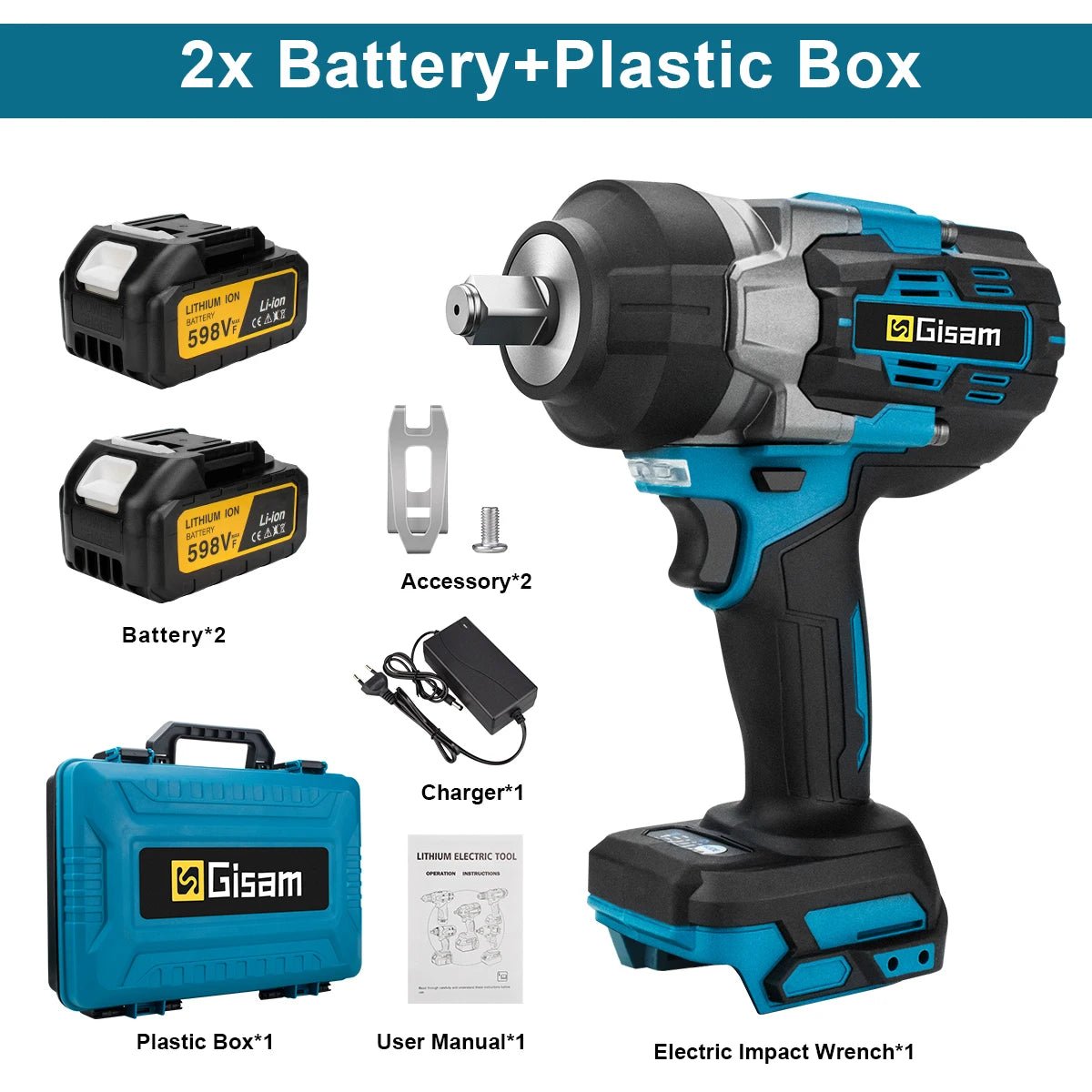 Gisam 2800NM Co Le Tac Dong Dien Khong Day Inch Makita 18V - Daisan Store