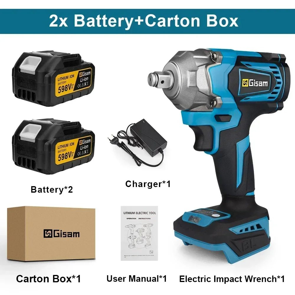 Gisam Impact Wrench Không Dây 1200Nm Makita 18V Pin - Daisan Store
