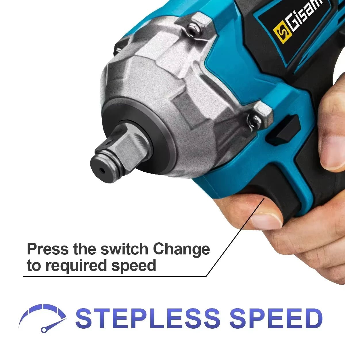 Gisam Impact Wrench Không Dây 1200Nm Makita 18V Pin - Daisan Store