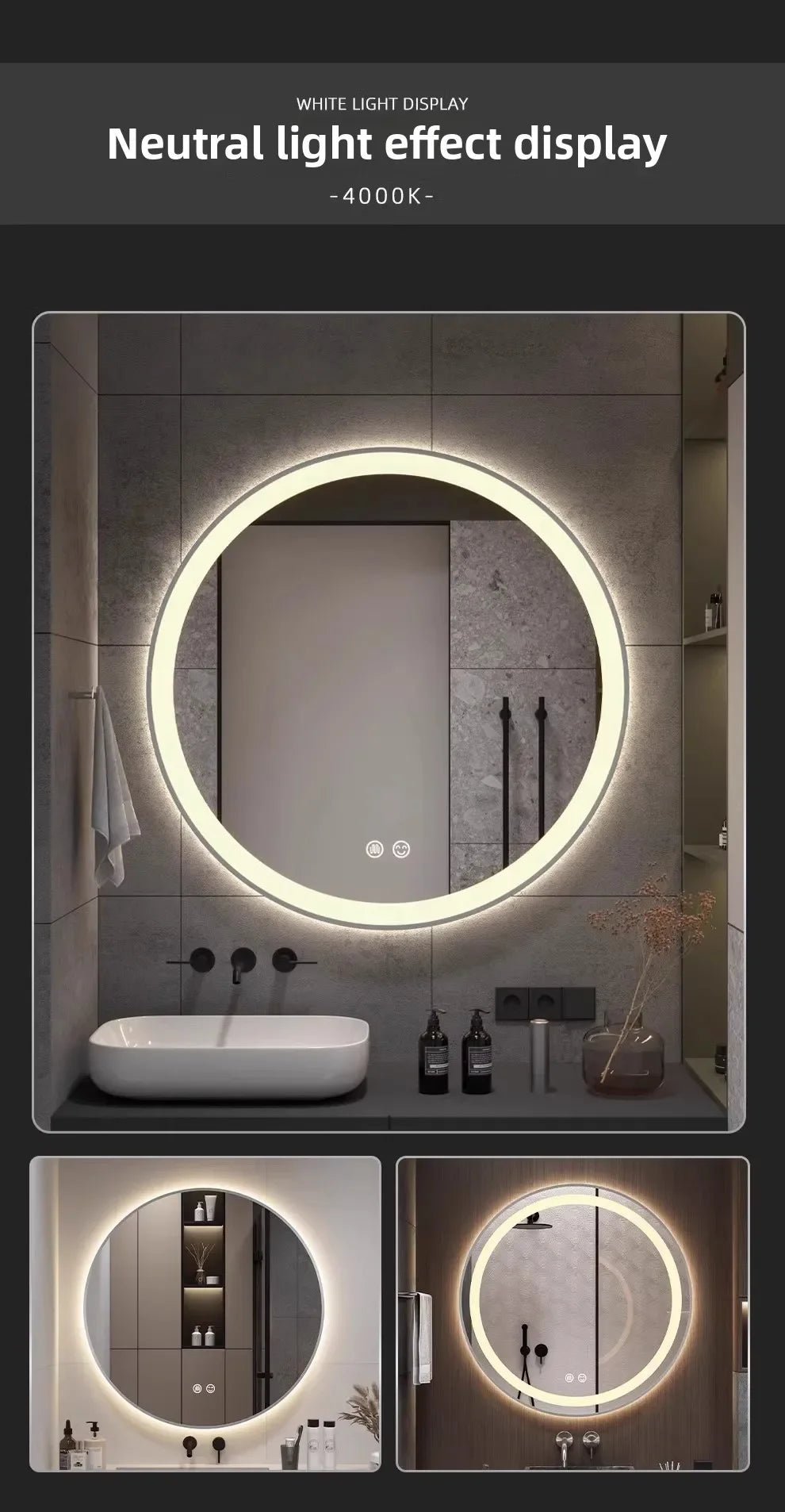 Gương Đèn LED Thông Minh Chống Mờ 50CM Cảm Ứng - Daisan Store