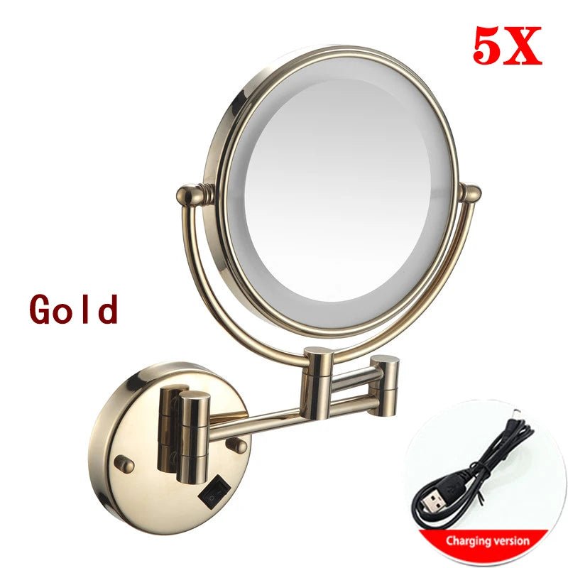 Gương Trang Điểm Khách Sạn LED Vàng Chải Cao Cấp - Daisan Store