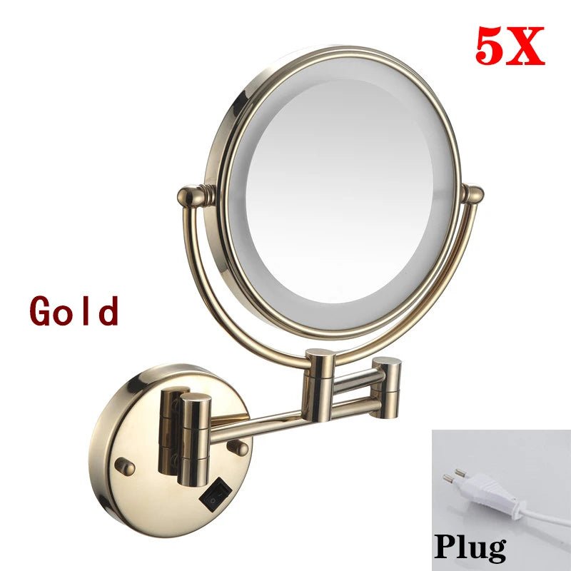Gương Trang Điểm Khách Sạn LED Vàng Chải Cao Cấp - Daisan Store