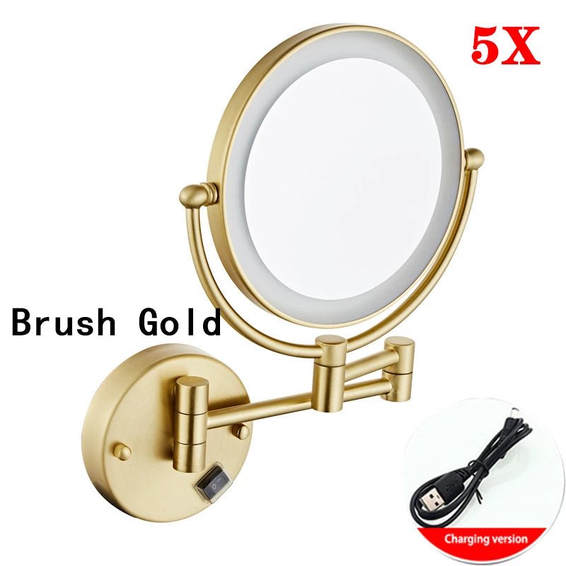 Gương Trang Điểm Khách Sạn LED Vàng Chải Cao Cấp - Daisan Store