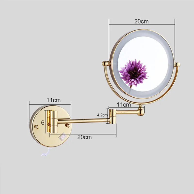 Gương Trang Điểm Khách Sạn LED Vàng Chải Cao Cấp - Daisan Store