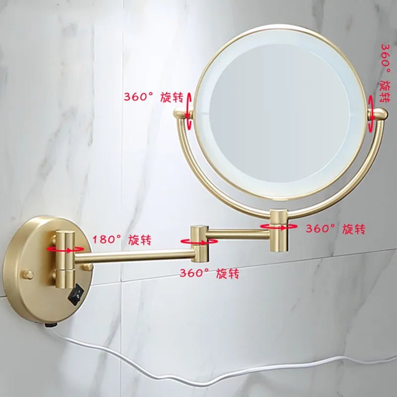 Gương Trang Điểm Khách Sạn LED Vàng Chải Cao Cấp - Daisan Store