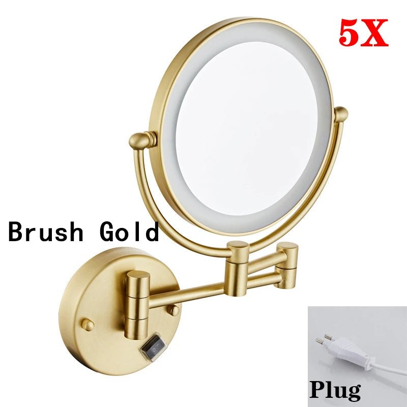 Gương Trang Điểm Khách Sạn LED Vàng Chải Cao Cấp - Daisan Store
