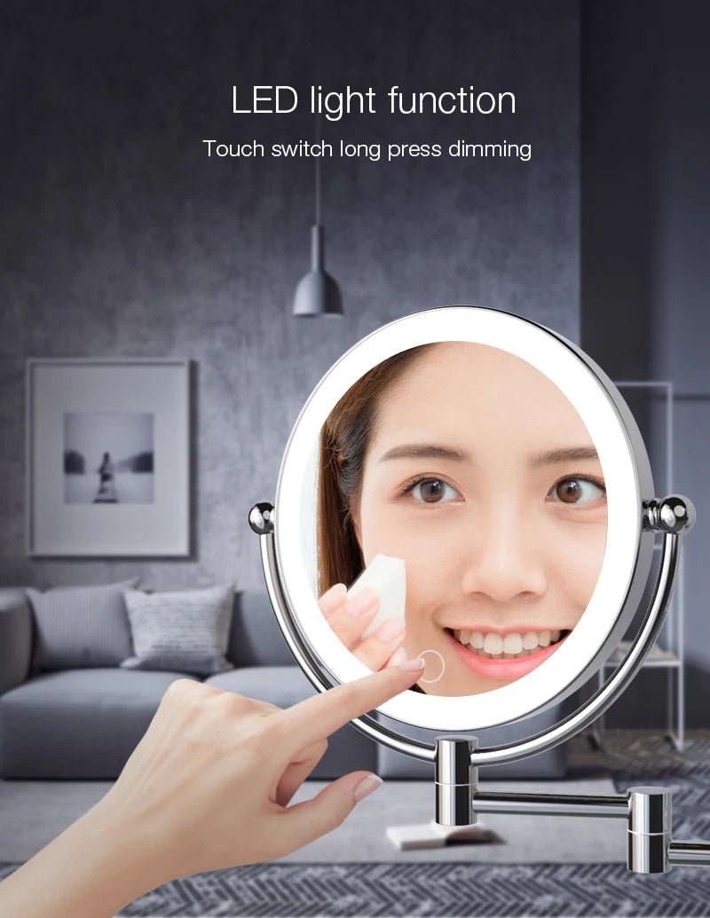 Gương Trang Điểm Khách Sạn LED Vàng Chải Cao Cấp - Daisan Store