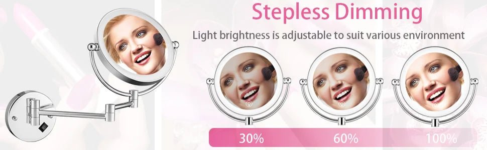 Gương Trang Điểm Khách Sạn LED Vàng Chải Cao Cấp - Daisan Store