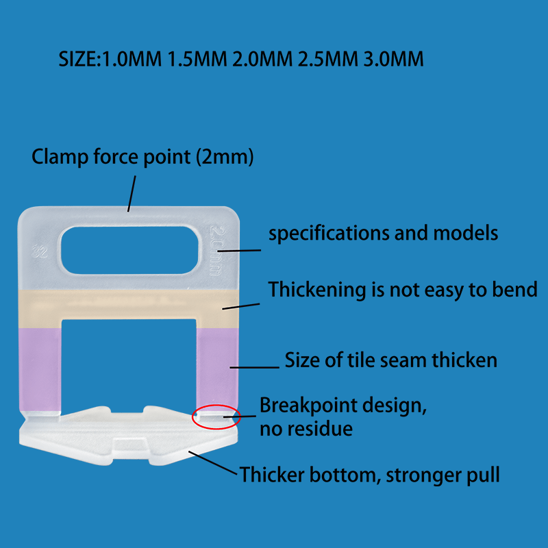 Hệ thống cân bằng gạch thiết kế hiện đại chất lượng cao, kẹp và nêm nhựa - Daisan Store