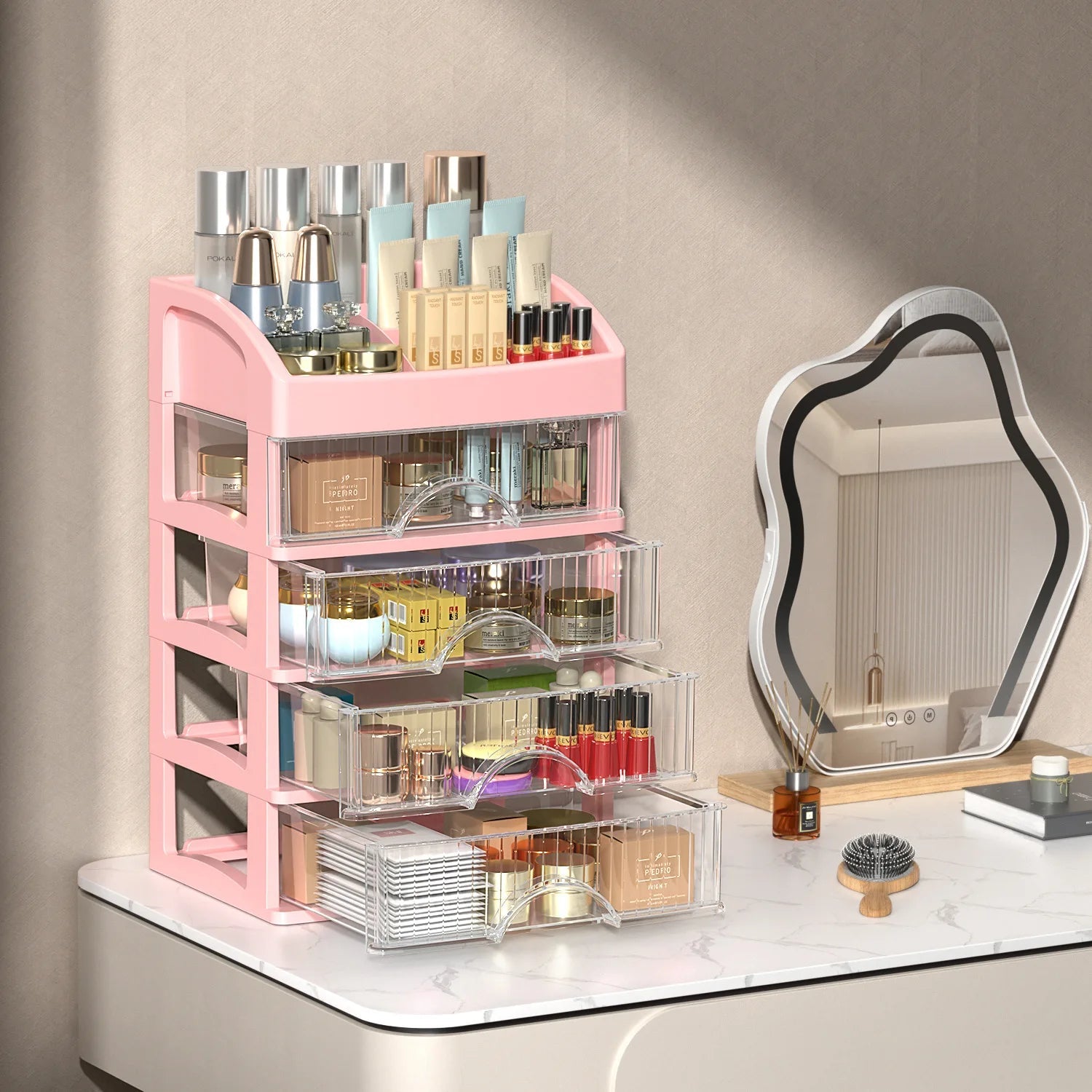 Hộp Đựng Đồ Trang Sức & Mỹ Phẩm Trong Suốt Cao Cấp - Daisan Store