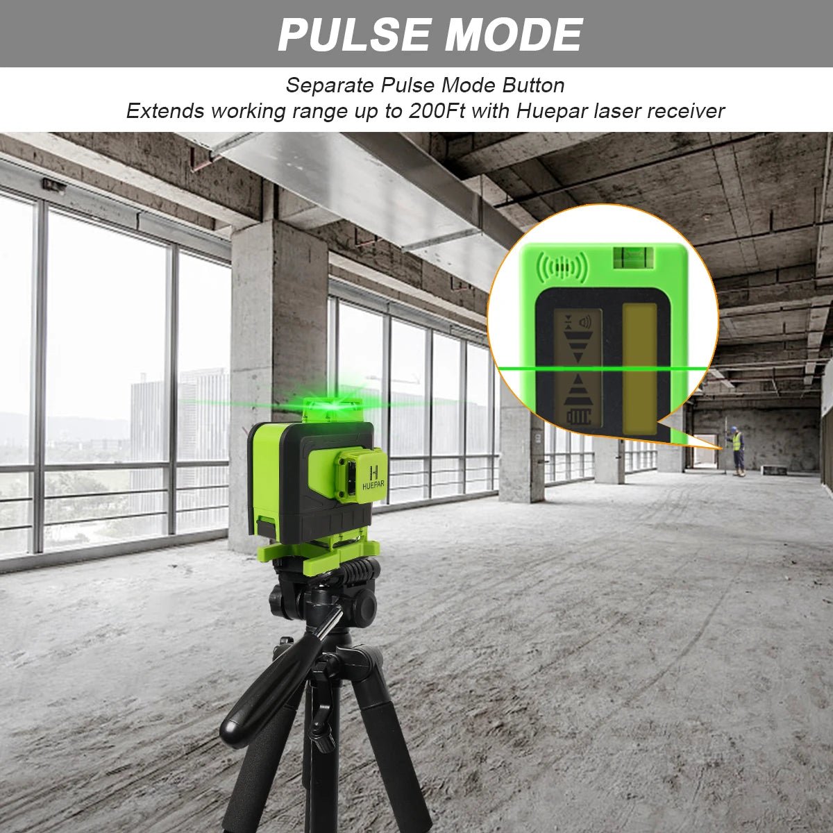 Huepar Laser 4D 16 Tia Cross Line Xanh Dieu Kien Tu Xa - Daisan Store