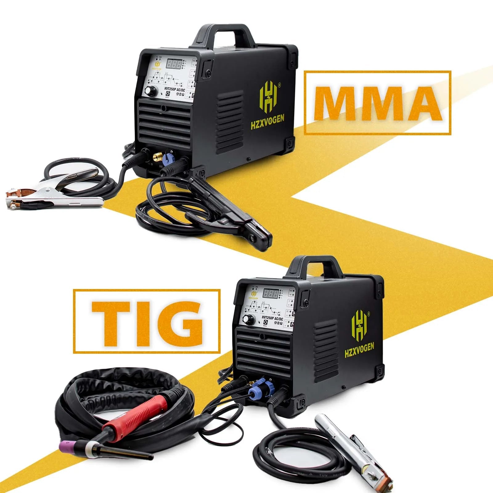 HZXVOGEN Máy Hàn Tig AC DC MMA 200A Inverter HVT250P IGBT - Daisan Store