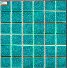 Gạch vuông màu xanh ngọc, bề mặt có kết cấu, sắp xếp thành lưới 6x6.