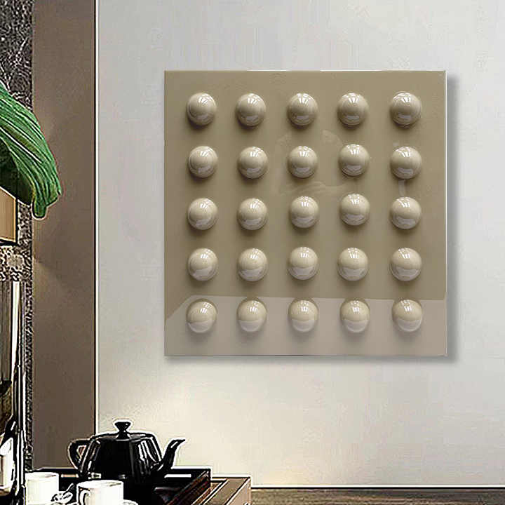 JZ Home Decor Nghệ thuật đa phương tiện lớn Tranh chấm bi 3D Tác phẩm nghệ thuật trừu tượng Trang trí tường sang trọng - Daisan Store