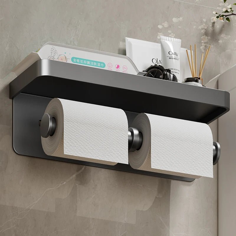 Kệ Giấy Vệ Sinh Đa Năng Có Khay Để Điện Thoại - Daisan Store