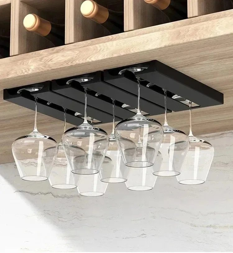 Kệ Treo Ly Rượu Đa Năng Không Cần Khoan Tủ Bếp - Daisan Store