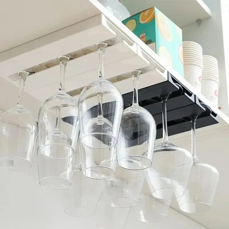 Kệ Treo Ly Rượu Đa Năng Không Cần Khoan Tủ Bếp - Daisan Store