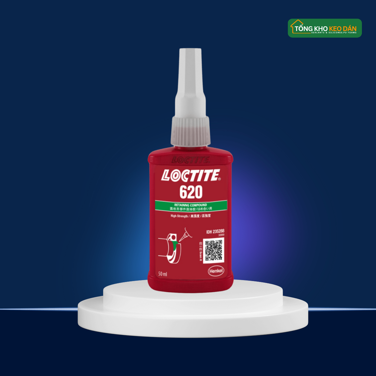 Keo chống xoay Loctite 620 chịu nhiệt độ cao - Daisan Store