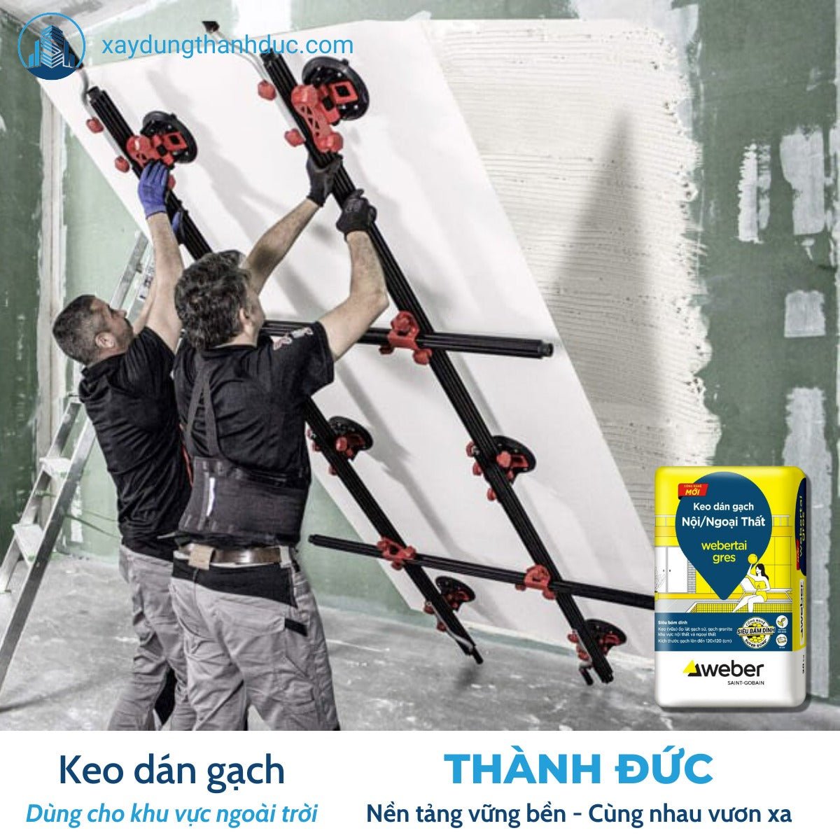 Keo Dán Gạch Webertai gres cho gạch khổ lớn - Daisan Store
