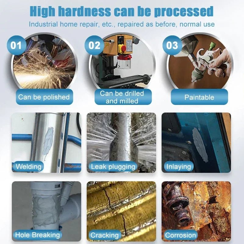 Keo Dán Kim Loại Chịu Nhiệt Cao Sửa Chữa Mối Hàn AB Glue - Daisan Store