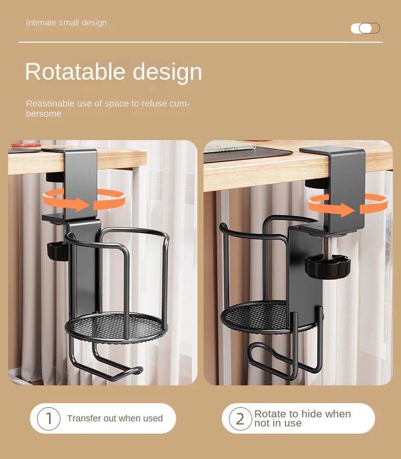 Kẹp Cốc Bàn 2in1 Không Khoan Xoay 360° Chống Rơi - Daisan Store