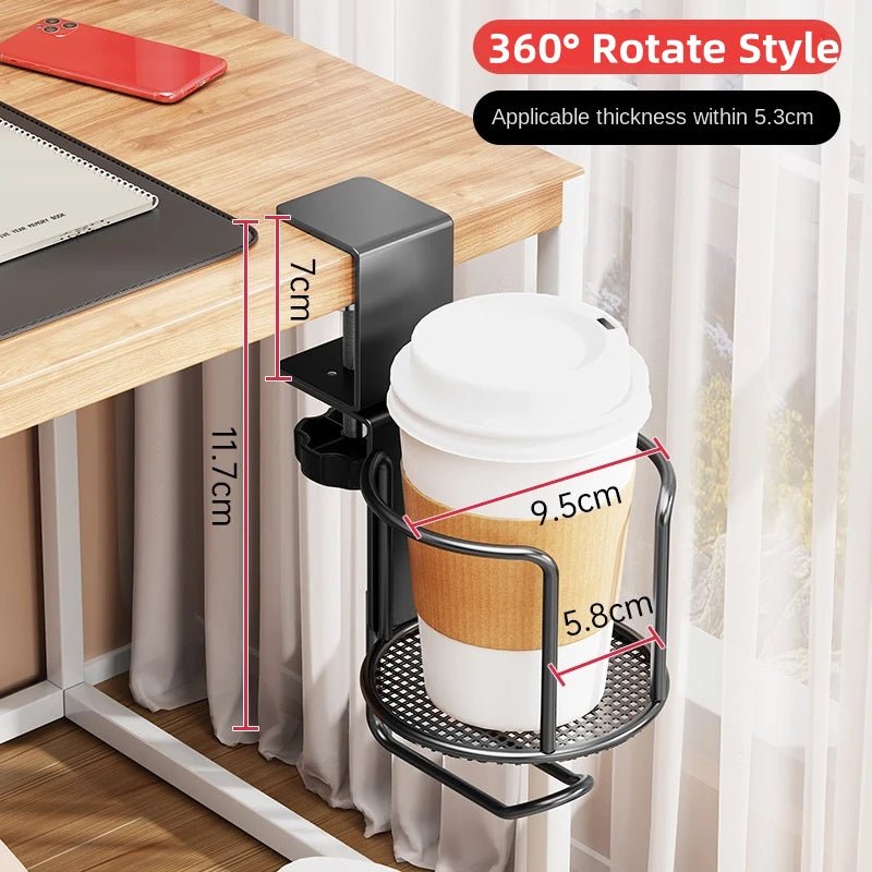 Kẹp Cốc Bàn 2in1 Không Khoan Xoay 360° Chống Rơi - Daisan Store