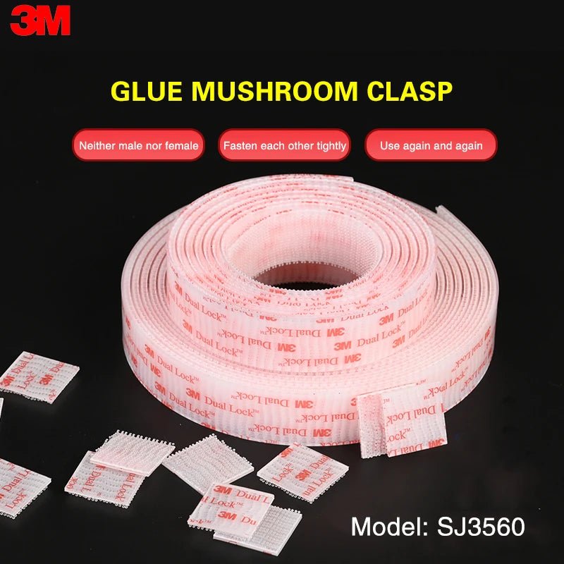 Khóa Nấm Trong Suốt 3M Sj3560 Keo Dính Loại 250 Cao Cấp - Daisan Store