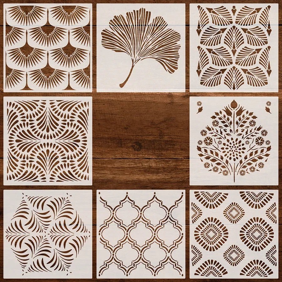 Khuon Stencil Mandala Geometric 30x30cm DIY Layering - Daisan Store