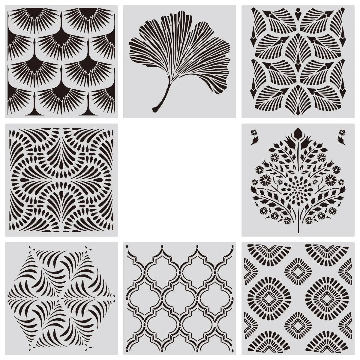 Khuon Stencil Mandala Geometric 30x30cm DIY Layering - Daisan Store