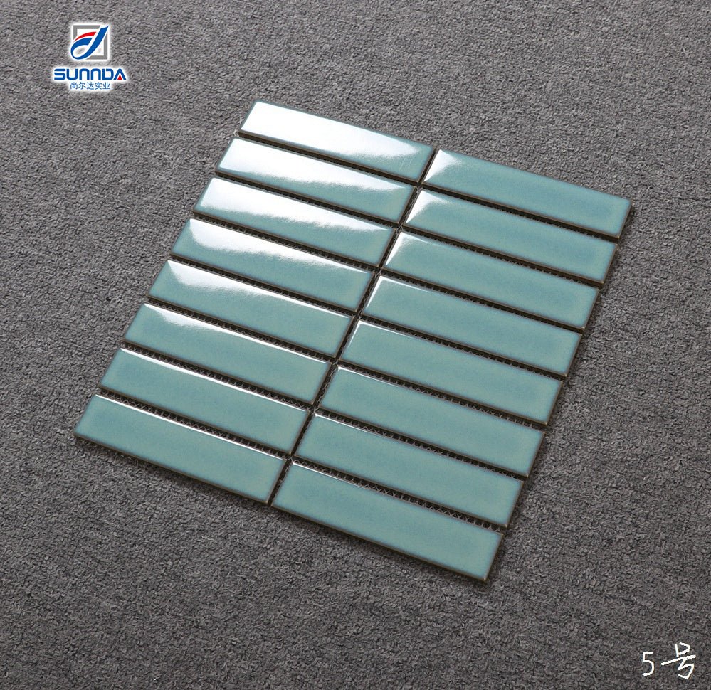 Mẫu gạch gốm khảm kính nóng chảy màu trắng hồ bơi giá nhà máy rẻ - Daisan Store