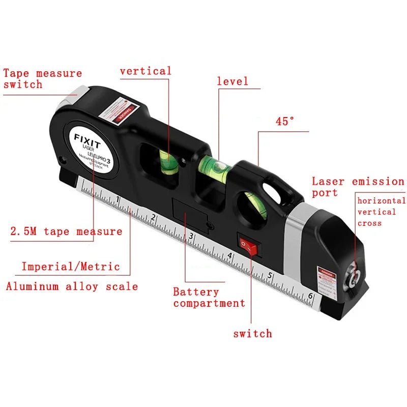 Máy Cân Laser Hồng Ngoại Đa Năng Chính Xác Cao Sửa Chữa Thi Công - Daisan Store